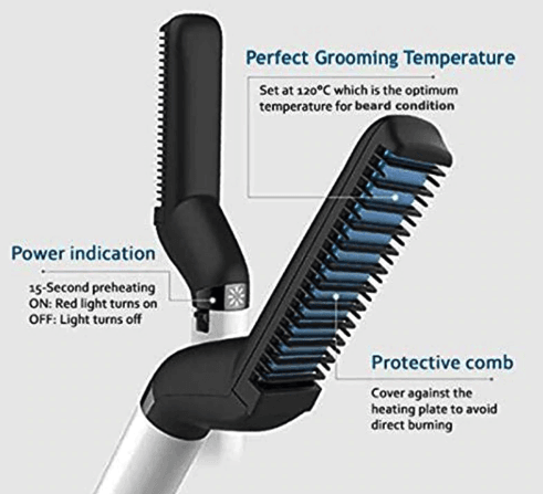 Tamefinish beard 2025 straightening comb